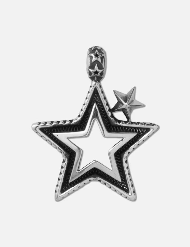 Small Cutout Star Squared Pendant