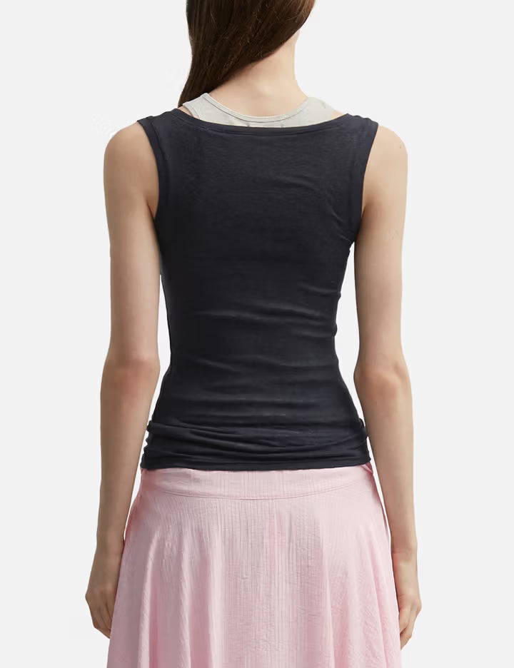 Soft Layered Scoop Top
