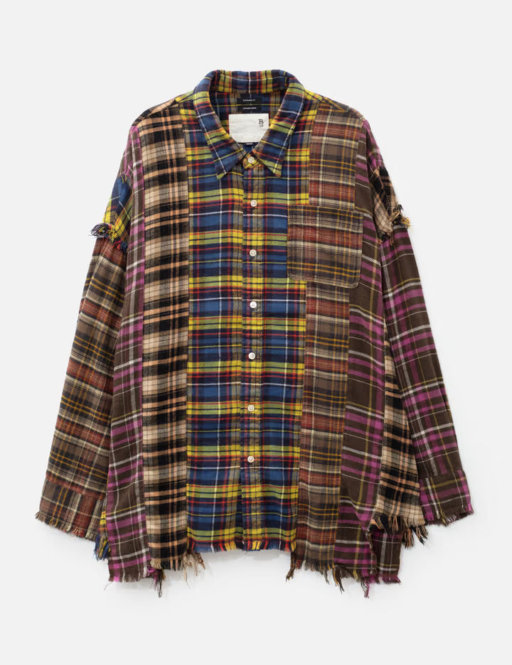 Spliced Drop Neck Shirt