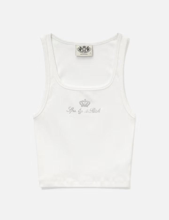 Sporty & Rich X Juicy Couture Crown Ribbed Tank