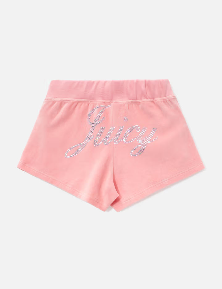 Sporty & Rich X Juicy Couture Script Velour Short