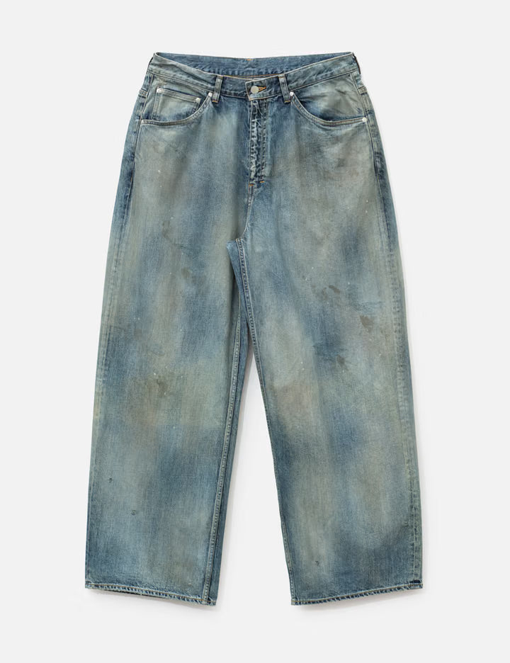Straight Wide Denim Pants