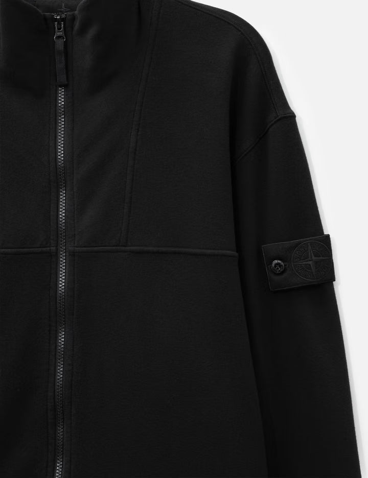 Stretch Cotton Fleece_S.I. Ghost Comfort-Fit Zip-Up Track Jacket