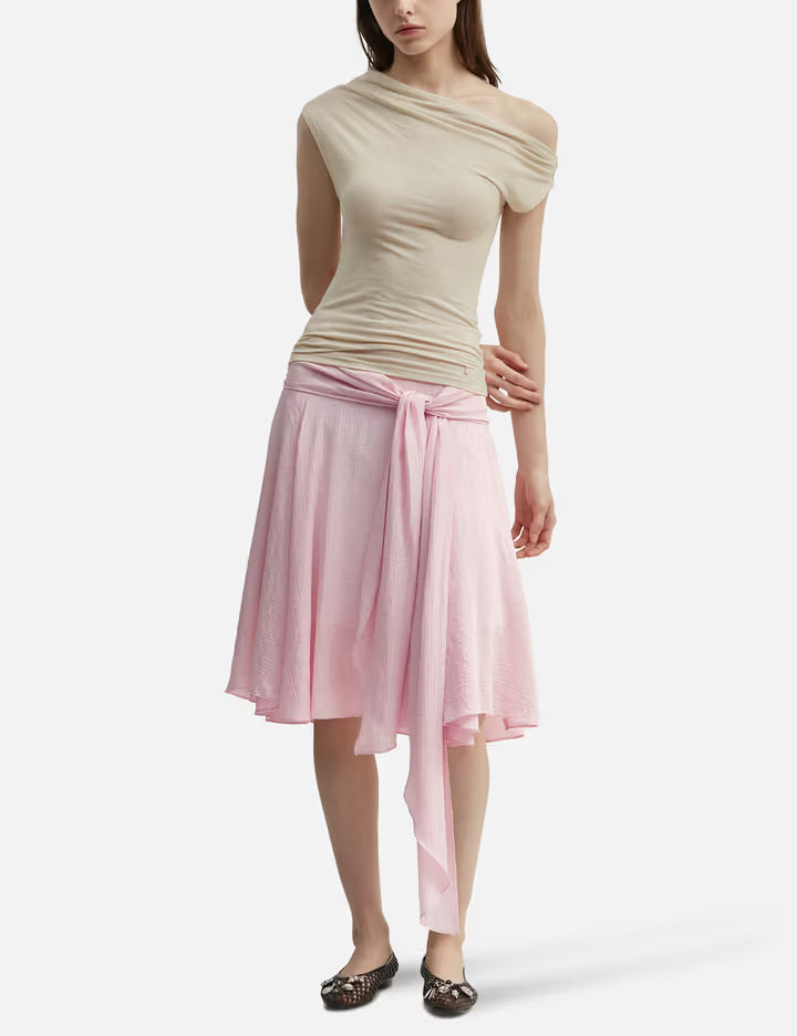 Sunset Drape Midi Skirt