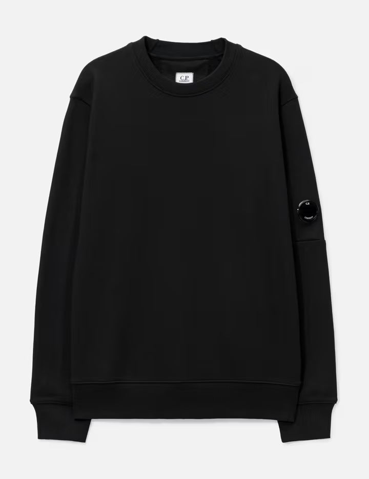 Cotton Diagonal Fleece Crewneck Sweatshirt