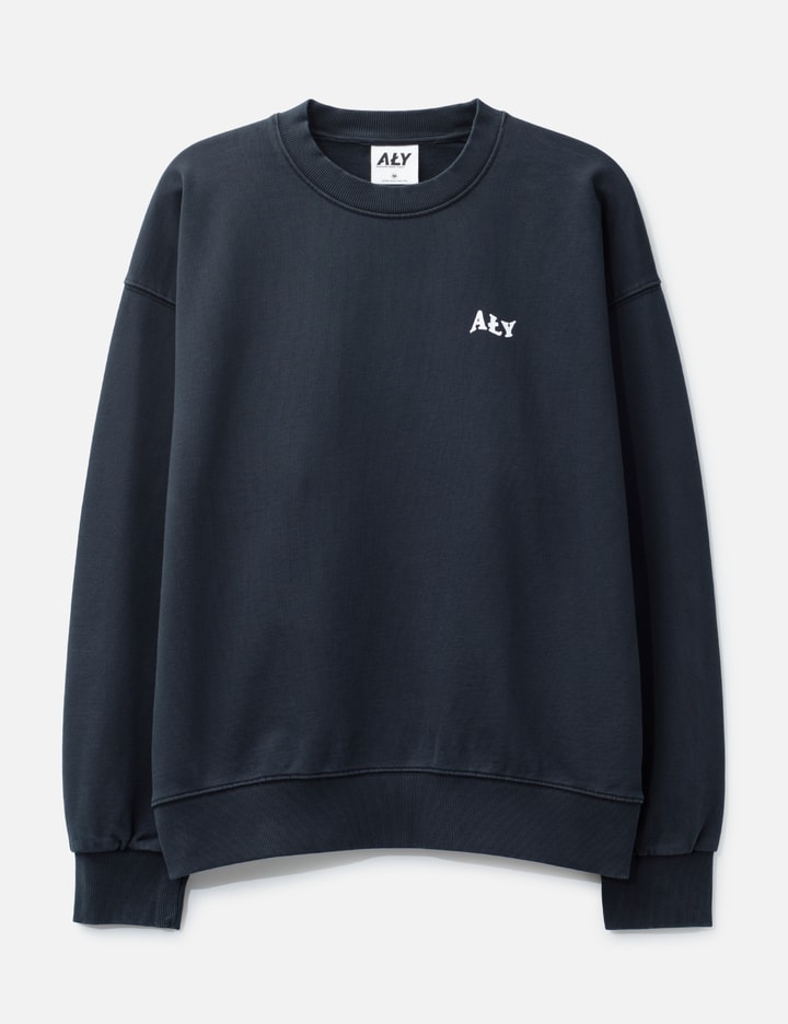 "Good Vibes Ahead Black Washed" Crewneck