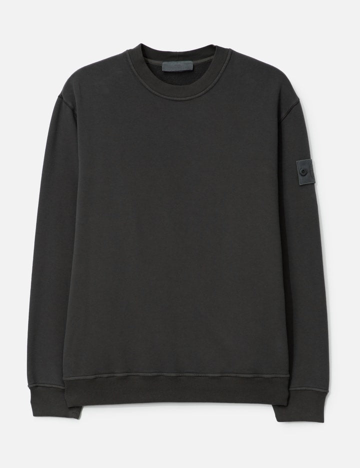 Stretch Cotton Fleece Crewneck