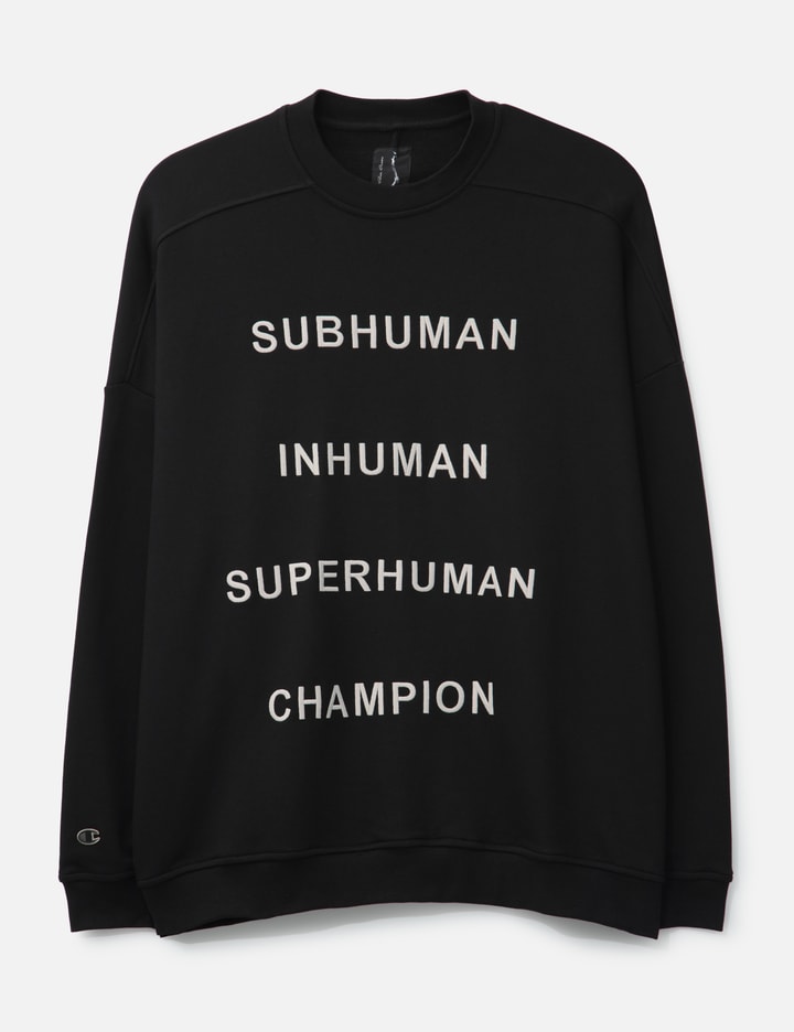Rick Owens x Champion Jumbo Sweat W Subhuman Inhuman Superhuman