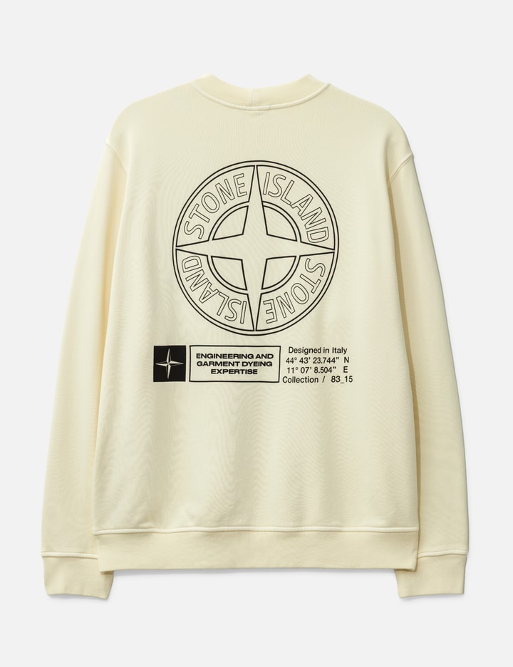 Cotton Fleece 'Industrial Four' Print Sweatshirt