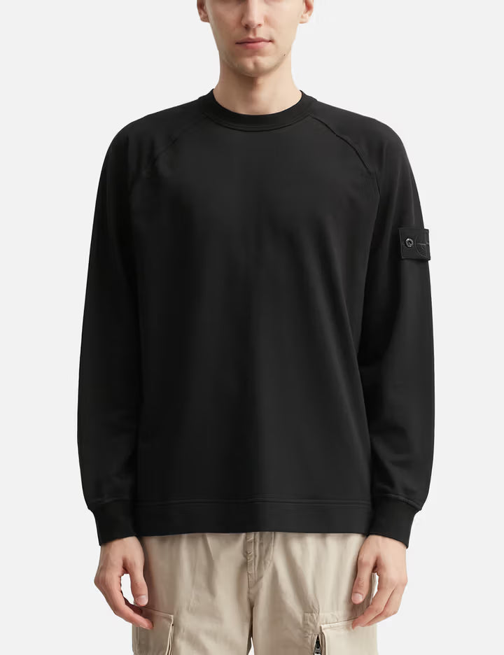 Cotton Stretch Fleece_S.I. Ghost Crewneck Sweatshirt