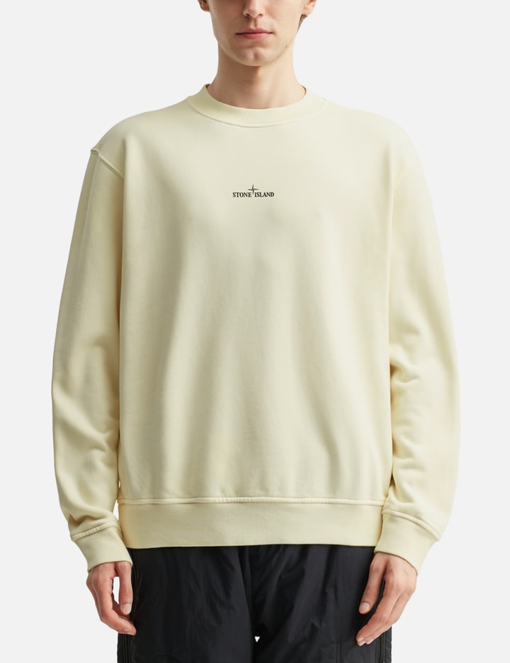 Cotton Fleece 'Industrial Four' Print Sweatshirt