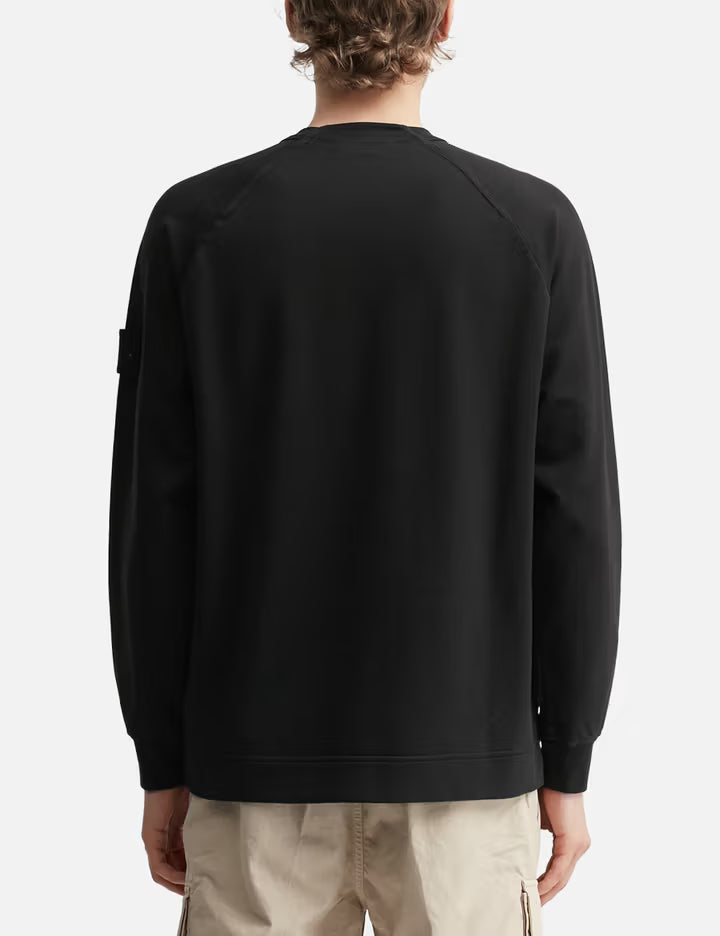 Cotton Stretch Fleece_S.I. Ghost Crewneck Sweatshirt