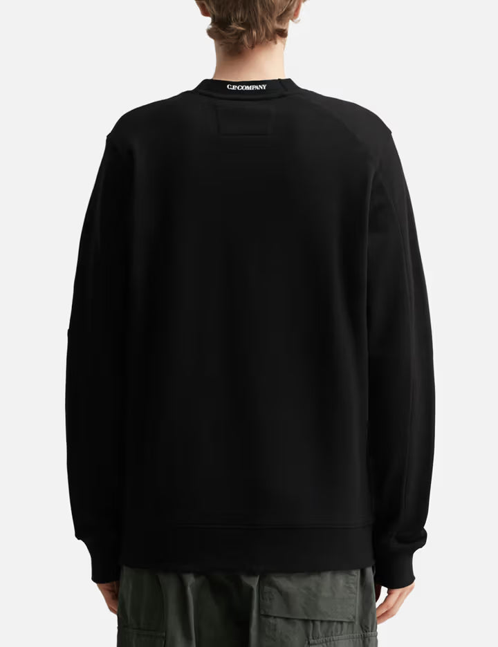 Cotton Diagonal Fleece Crewneck Sweatshirt