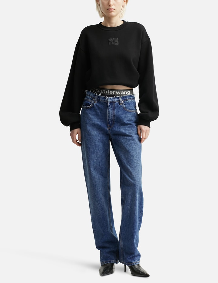 Puff Logo Essential Terry Crew Sweatshirt