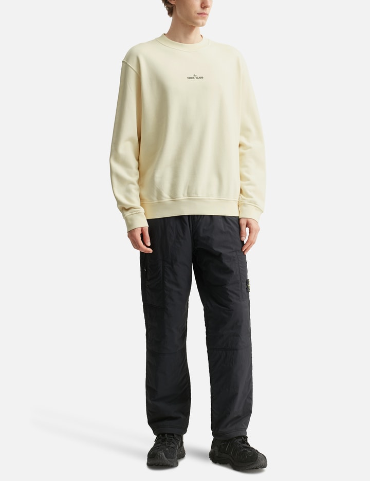Cotton Fleece 'Industrial Four' Print Sweatshirt