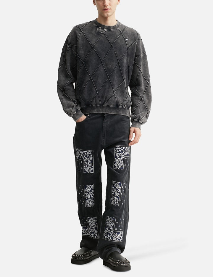 Hand Dye Diamond Twist Sweat