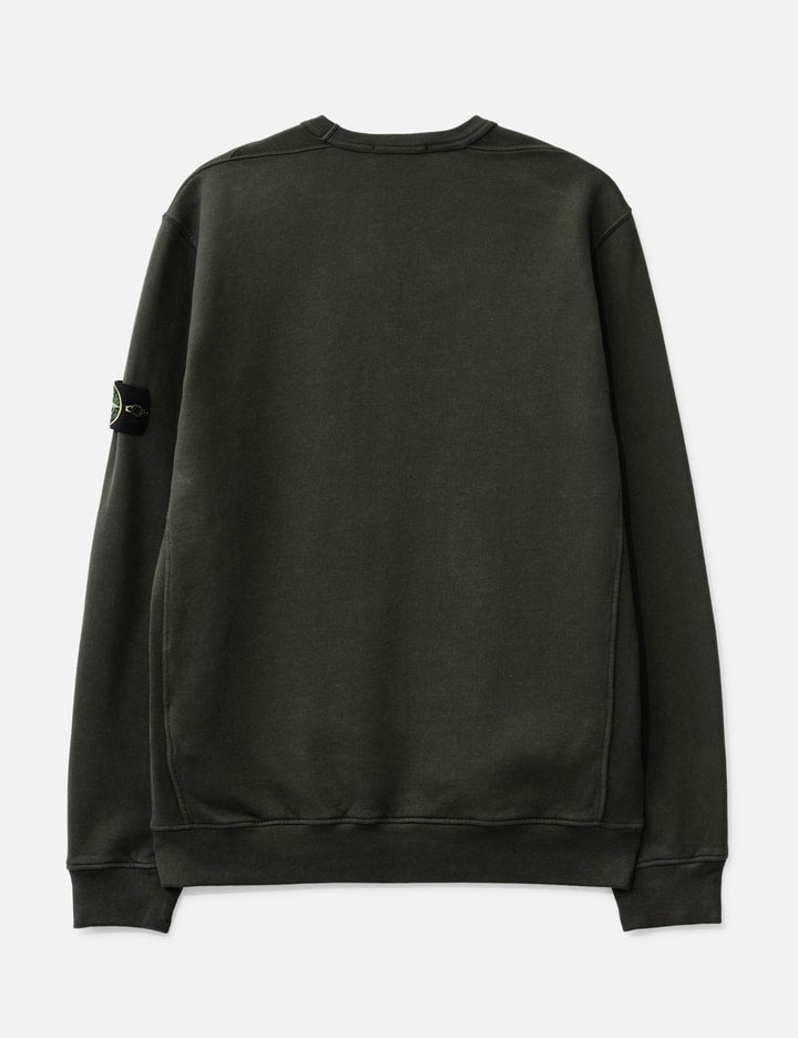 Brushed Organic Cotton Fleece Sweatshirt With Ribbed Inserts