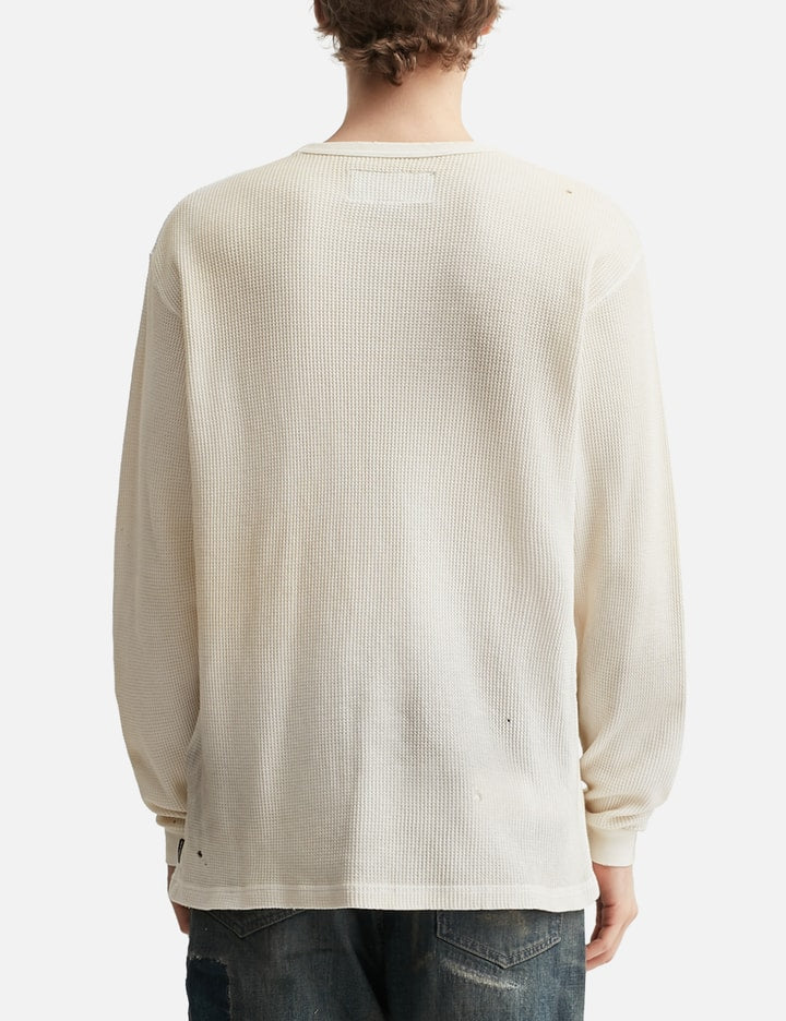 NH x OOTD . Waffle Fabric Crewneck Long Sleeve
