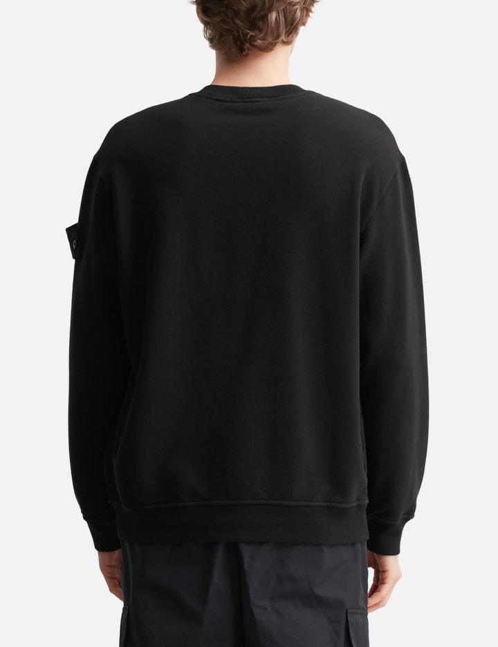 Stretch Cotton Fleece Crewneck