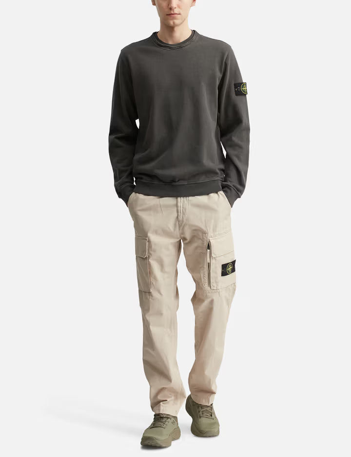 GARMENT DYED MALFILE FLEECE SWEATSHIRT