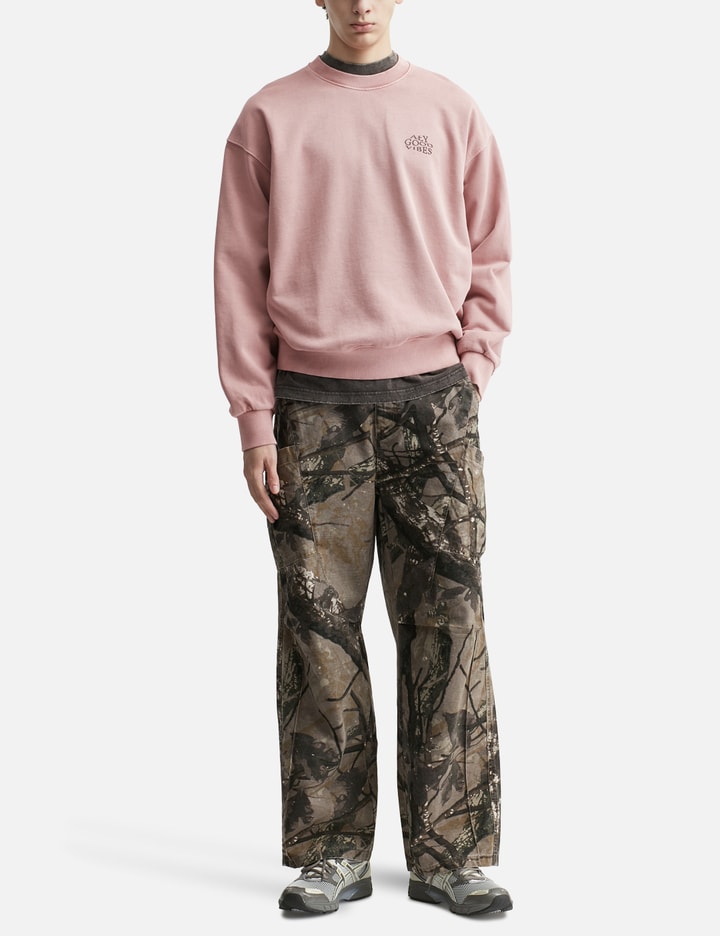 "Allergic To Negativity Pink Washed" Crewneck