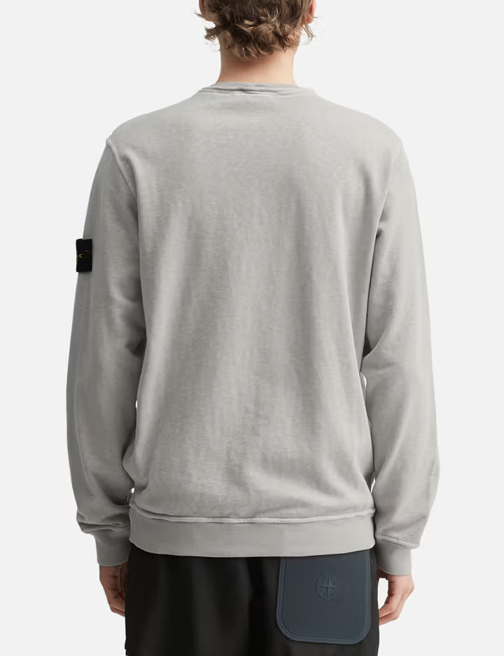 Malfilé Fleece 'Old' Effect Crewneck Sweatshirt