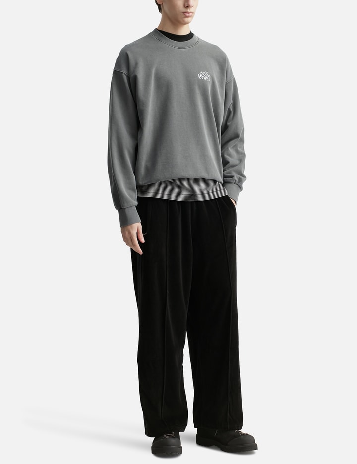 "Allergic To Negativity Grey Washed" Crewneck