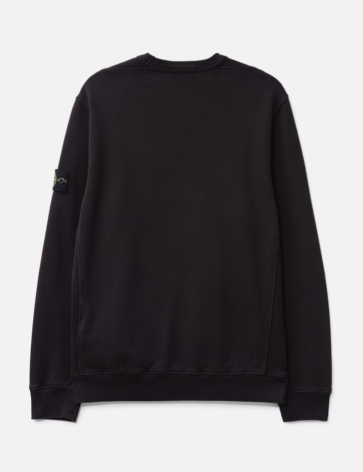 Brushed Organic Cotton Fleece Sweatshirt With Ribbed Inserts