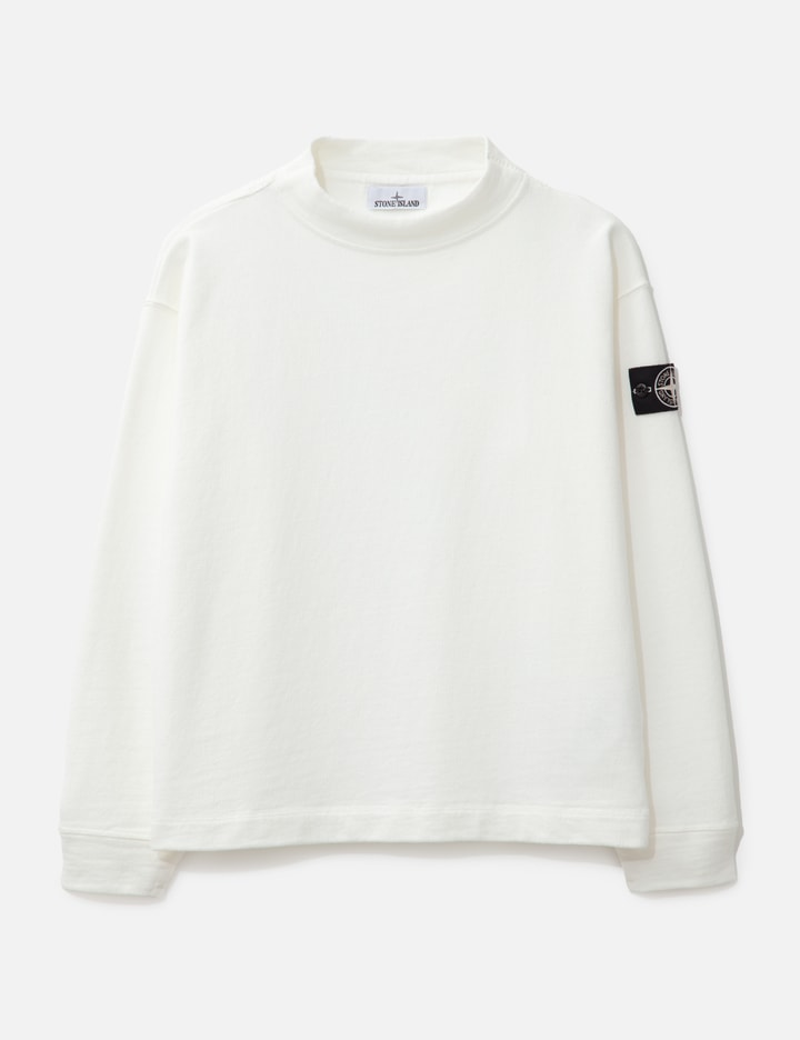 Knit-look Cotton Raw Beauty Sweatshirt