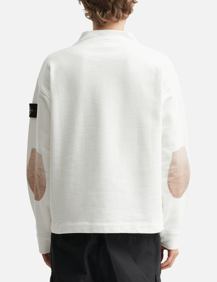 Knit-look Cotton Raw Beauty Sweatshirt
