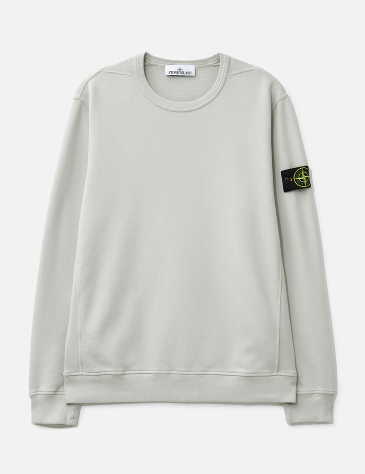 Brushed Organic Cotton Fleece Sweatshirt with ribbed inserts