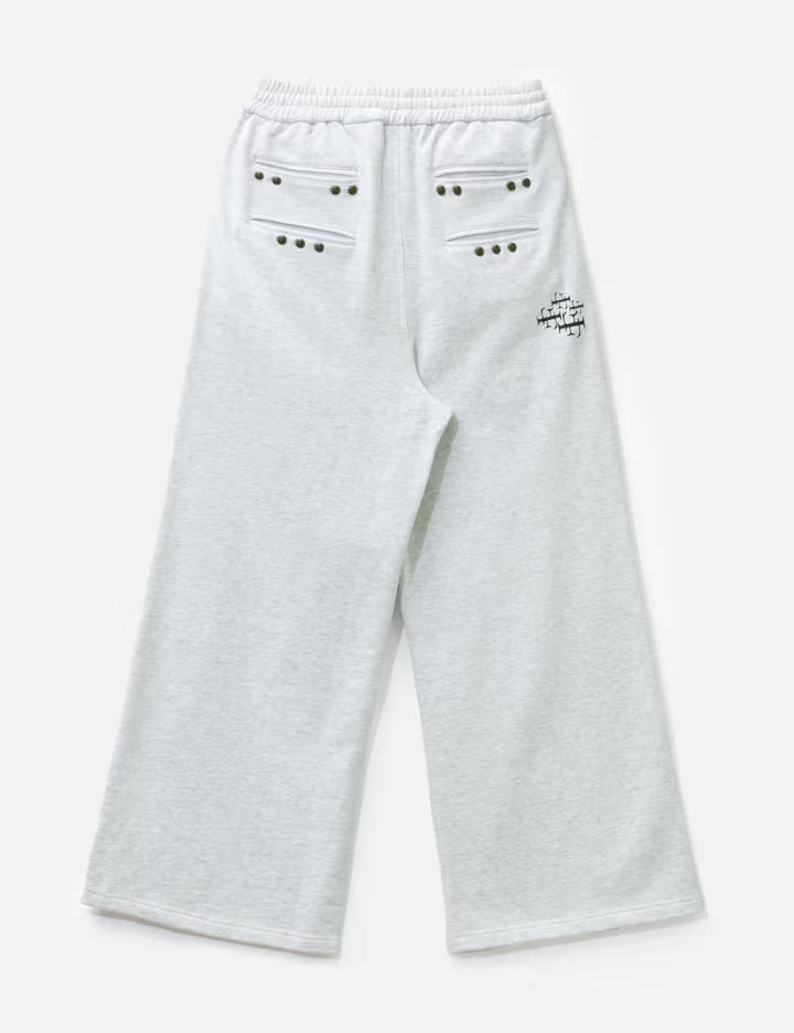 "Jackie" Grey Studded Sweatpants
