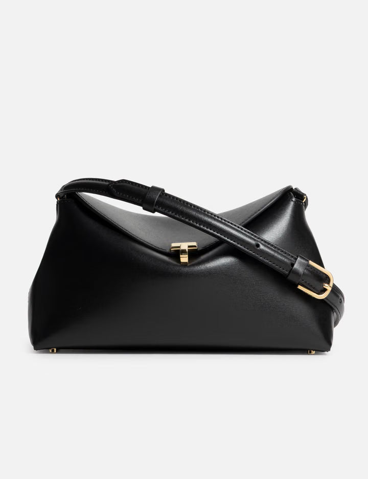 T-Lock Leather Clutch