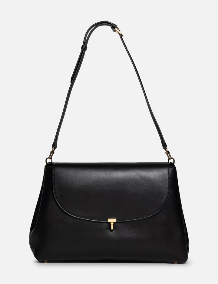 T-Lock Leather Satchel