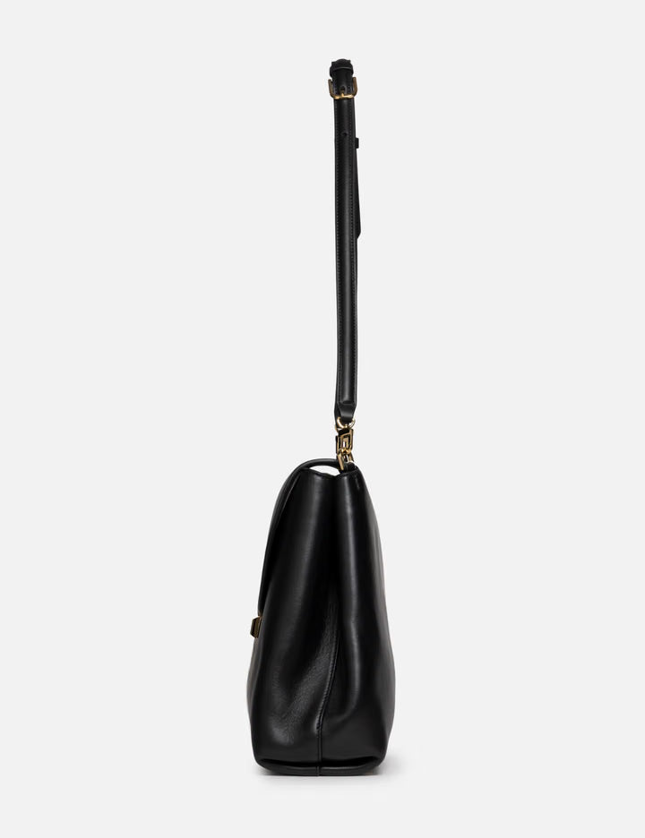 T-Lock Leather Satchel