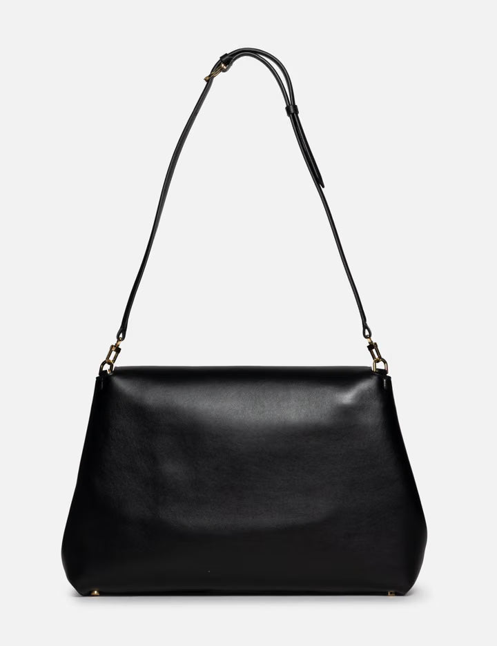 T-Lock Leather Satchel