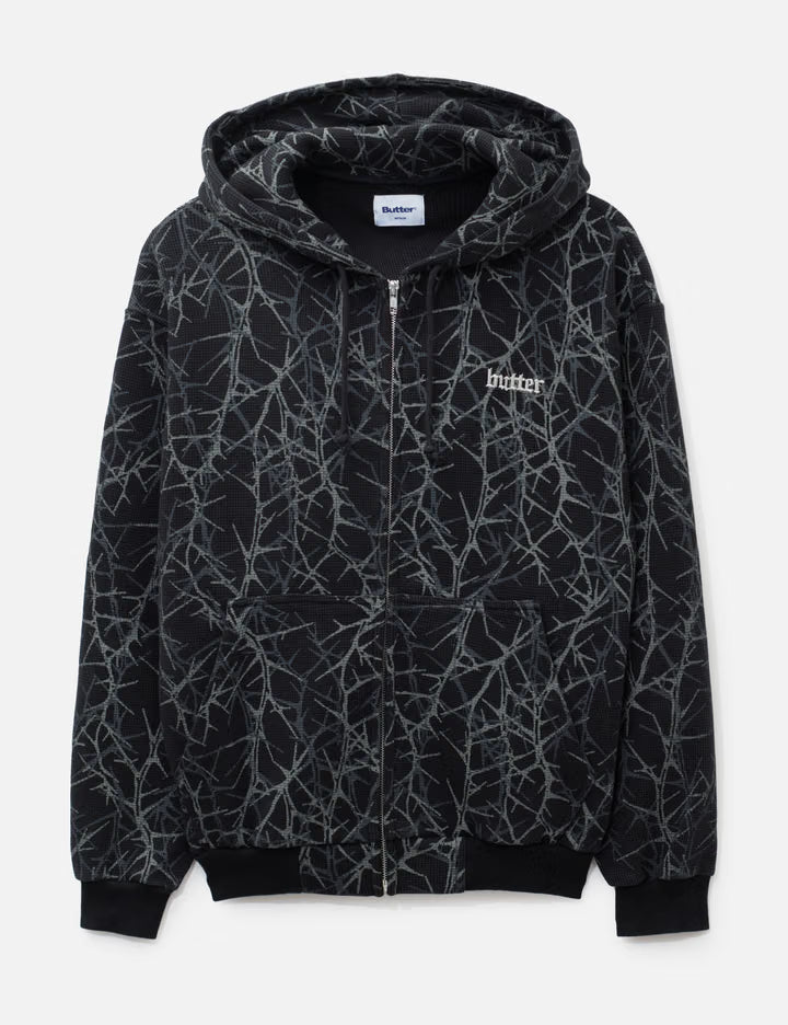 Thorn Camo Waffle Zip-Thru Hood