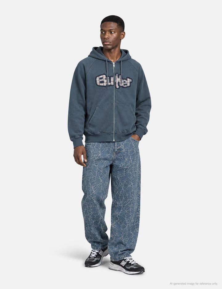 Thorn Camo Wide Cut Denim Jeans