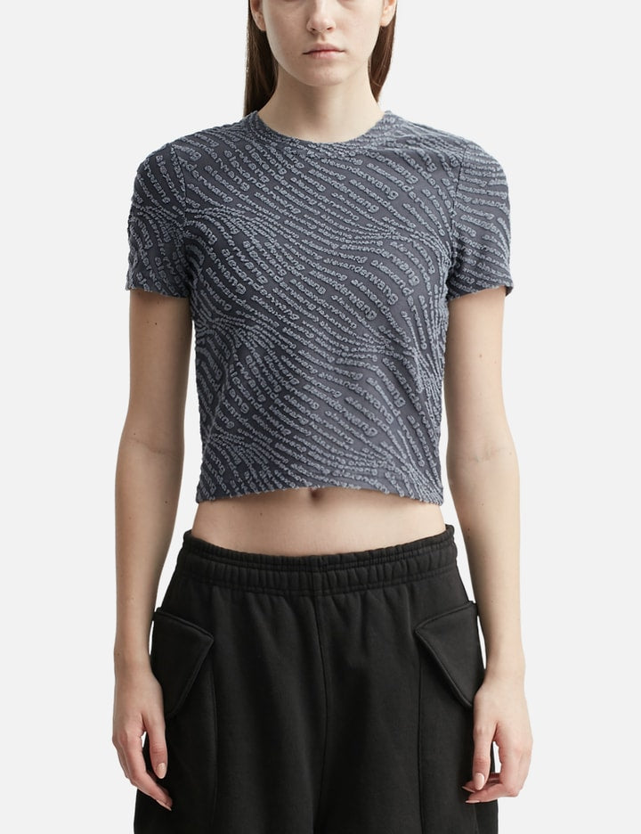 Logo Jacquard Short Sleeve Baby T-shirt
