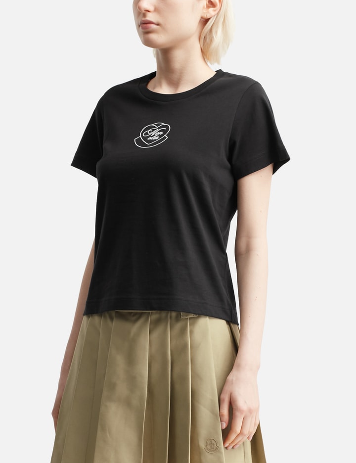 Embroidered Heart Logo Cotton T-Shirt