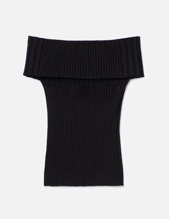 Off Shoulder Rib Top
