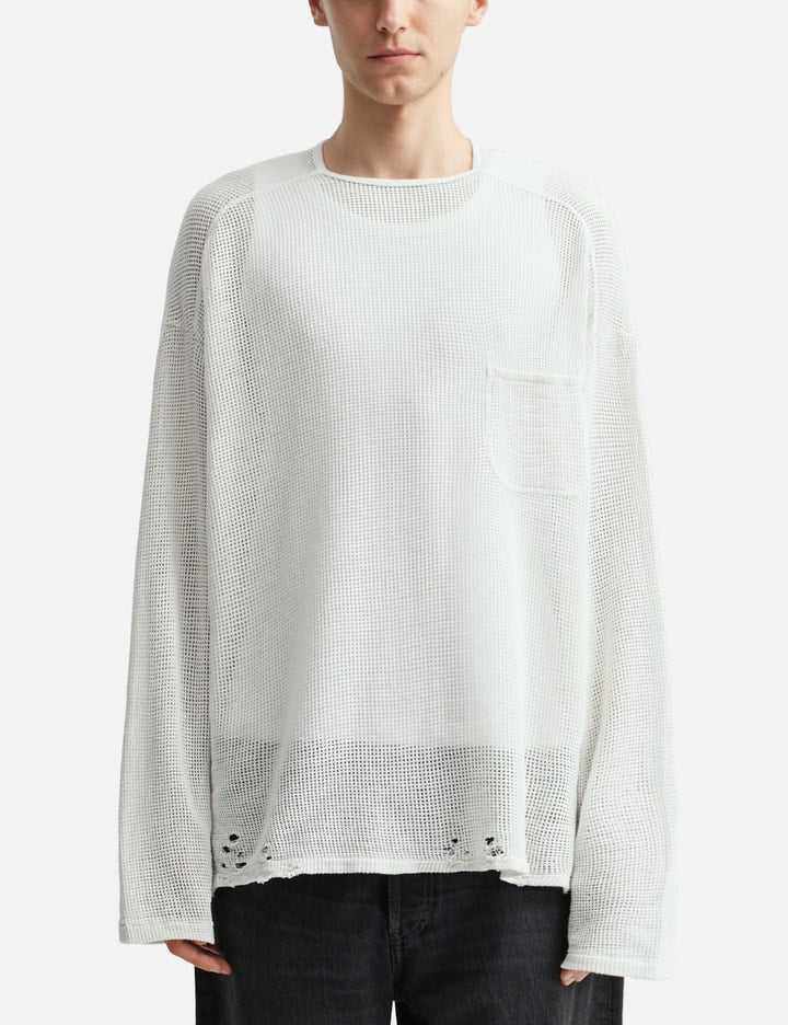 Dyed Mesh Long Sleeve T-shirt
