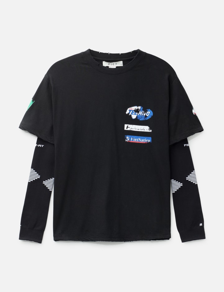 Piet F.C. Knitted Sleeve T-shirt