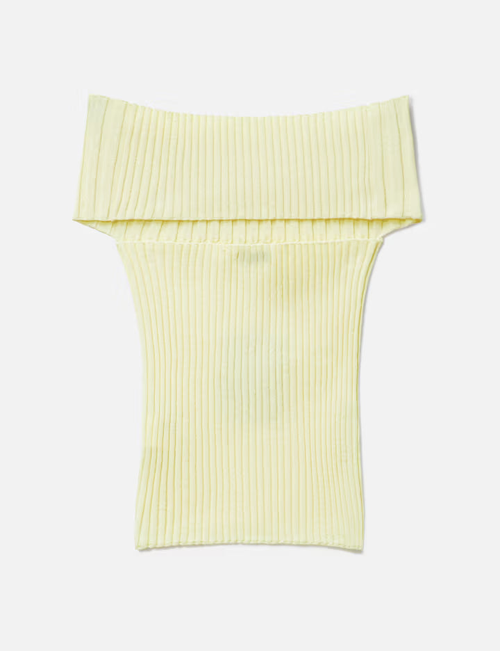Off Shoulder Rib Top