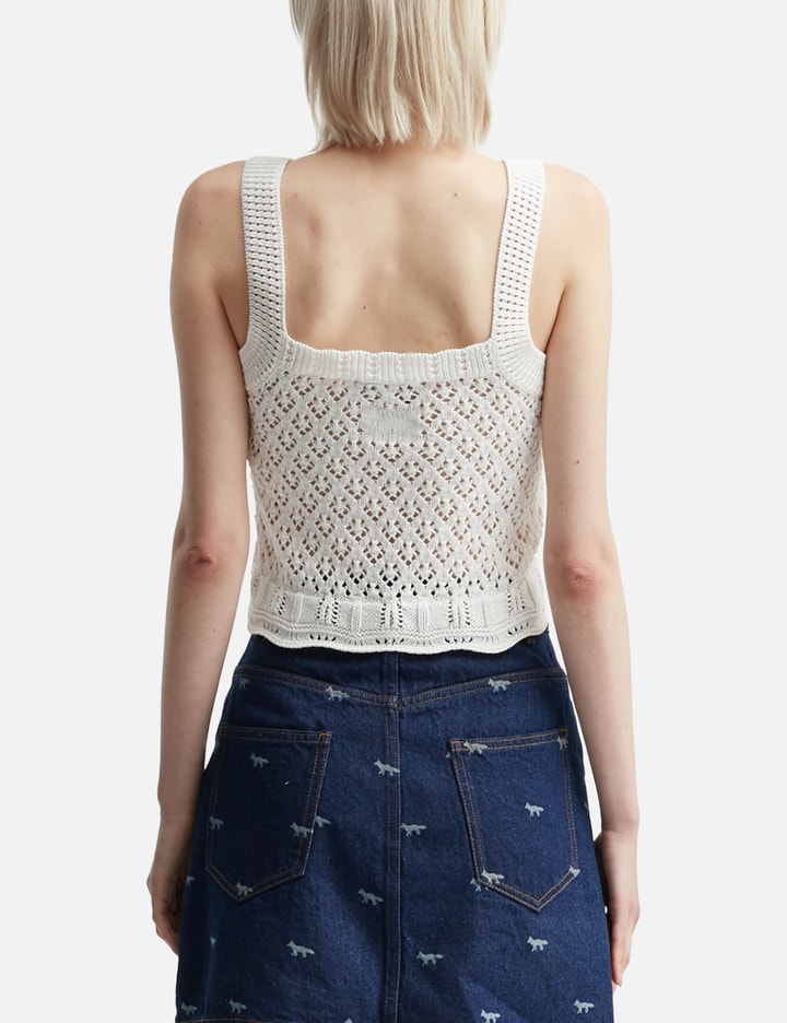 Lace Knit Crochet Crop Top