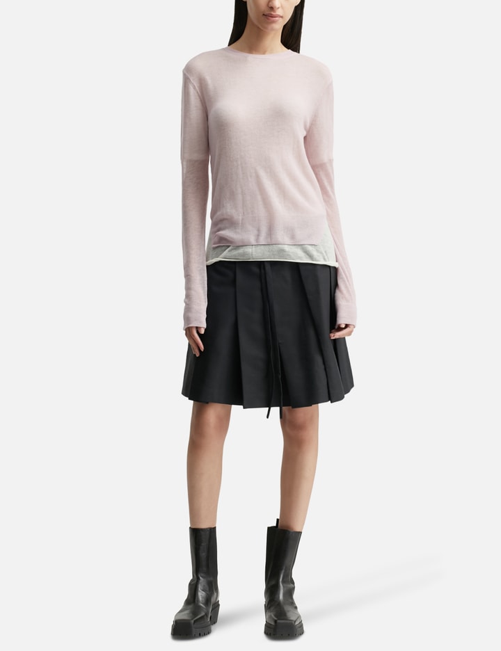 Layered Two Tone Sweatshirt