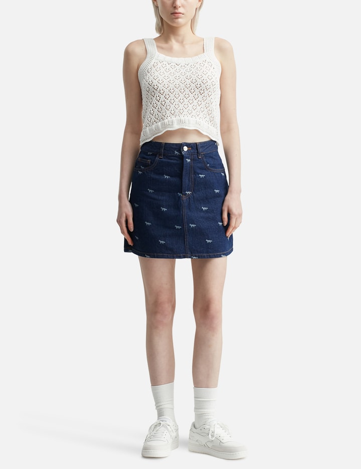 Lace Knit Crochet Crop Top