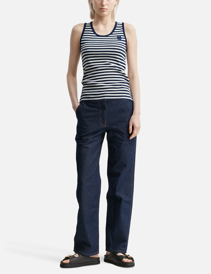 Bold Fox Head Patch Ribbed Tank Top