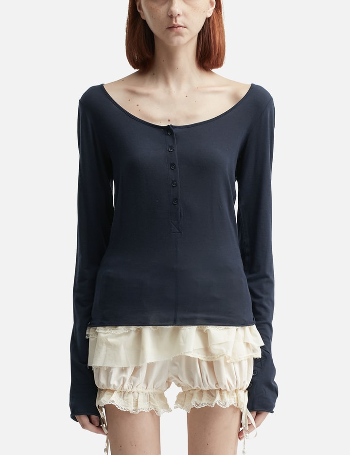 Fade Button Long Sleeve