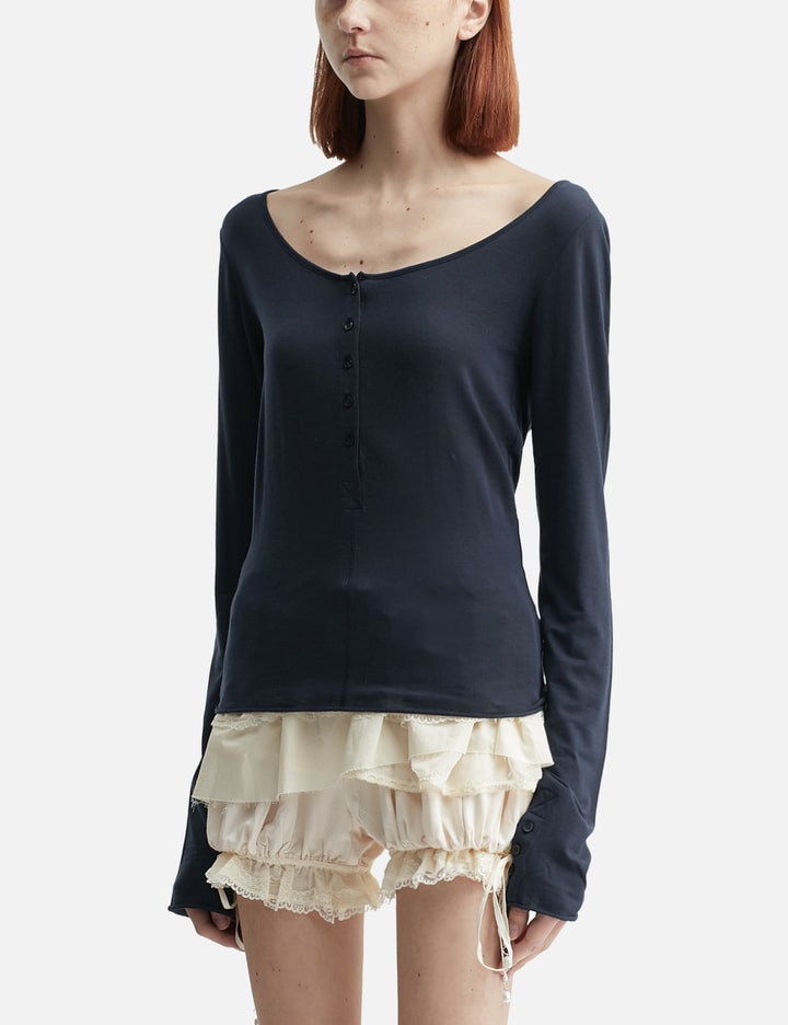 Fade Button Long Sleeve